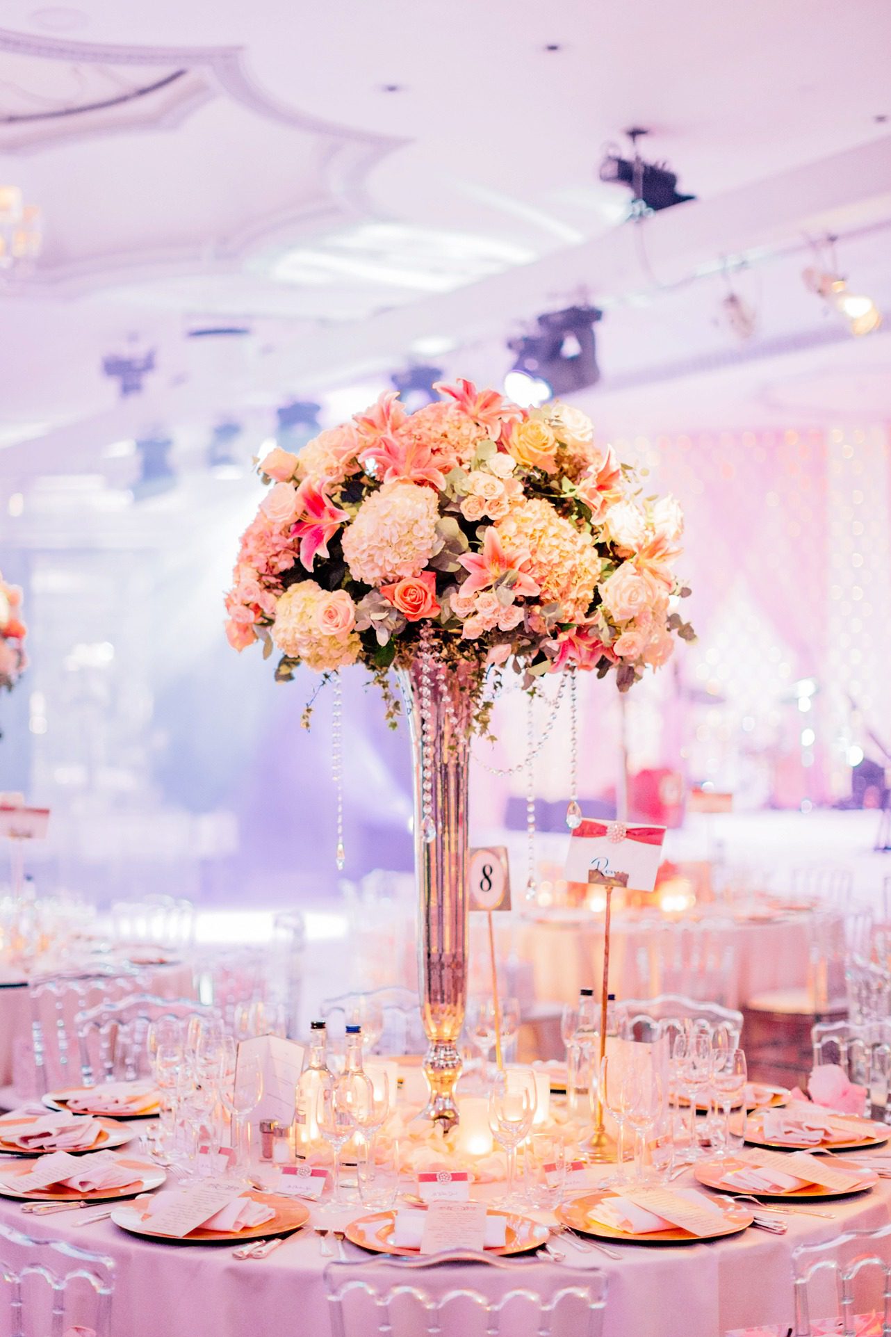 Wedding Decoration at the Dorchester Hotel in London