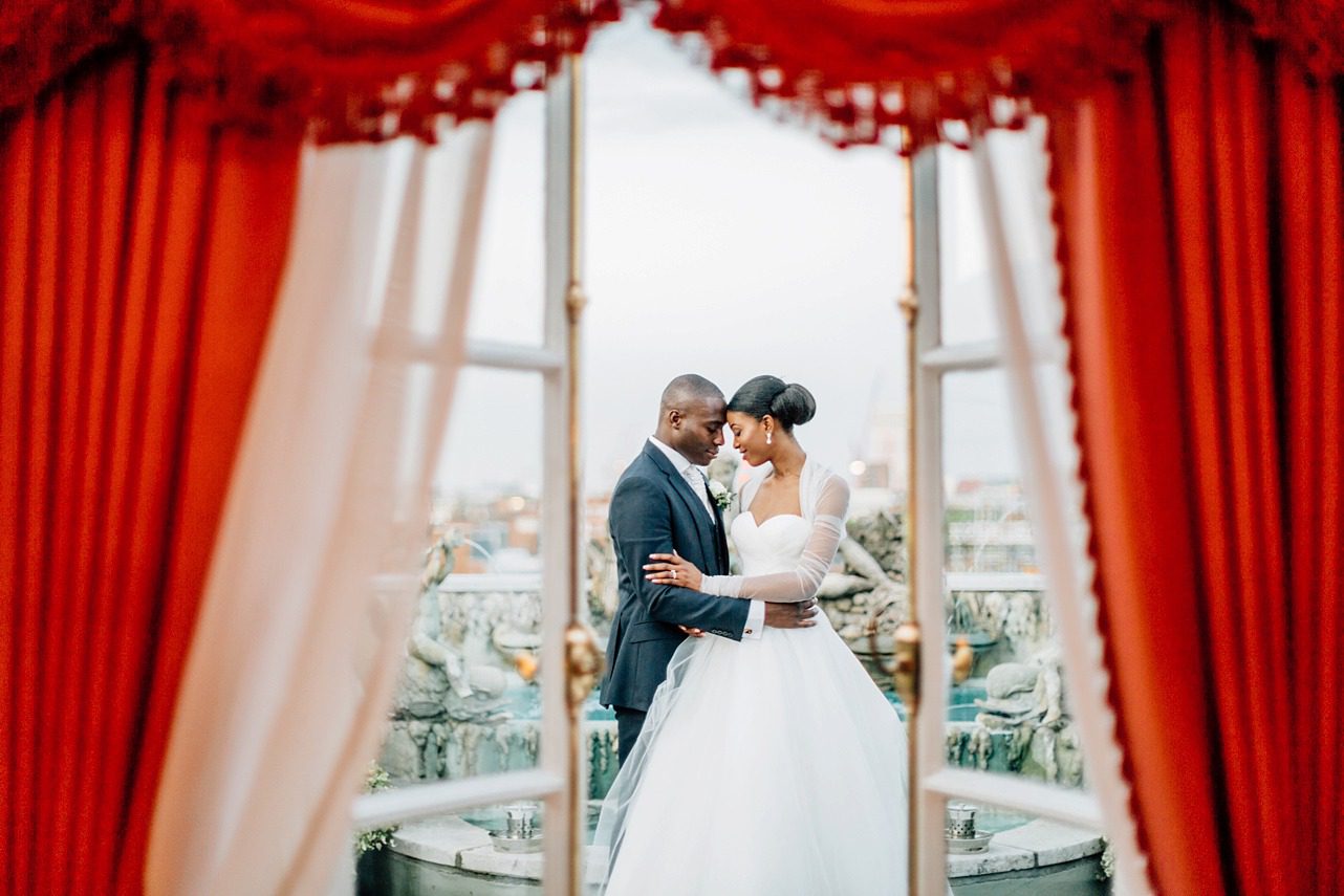 Wedding Couple Photography at the Dorchester Hotel in London
